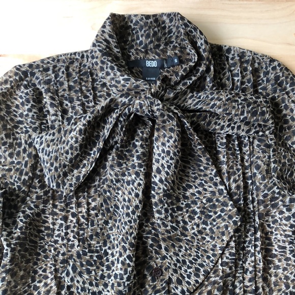 Bedo chiffon leopard blouse - Picture 3 of 7